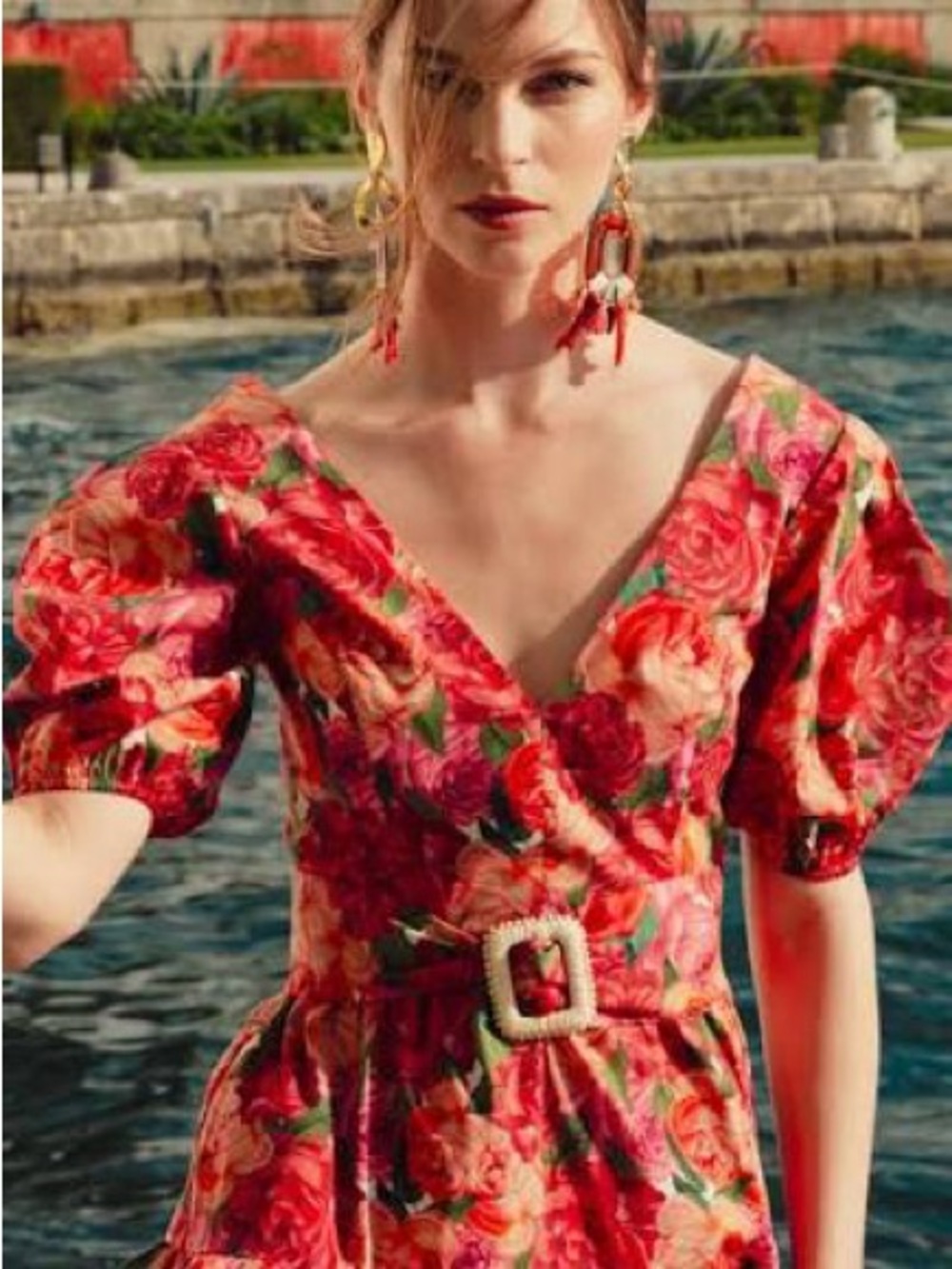 NWT Sachin & Babi Carina Belted Floral Dress - Picture 2 of 14